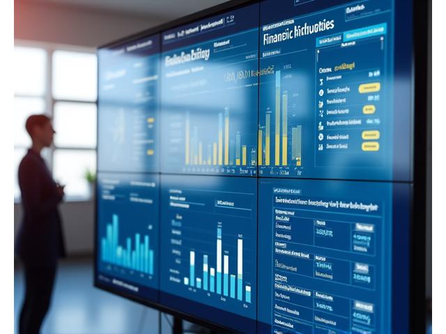 Prehľad moderného bankového dashboardu s finančnými grafmi a dátami