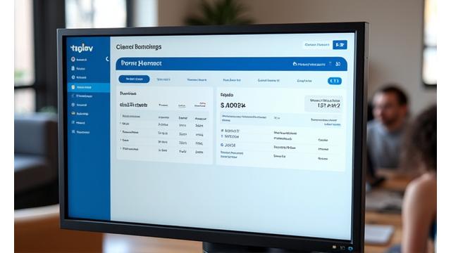 Ukážka rozhrania online bankovníctva pre firmy